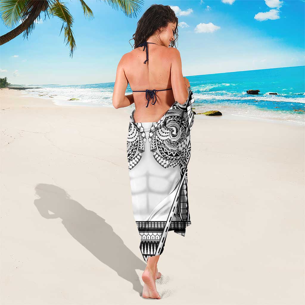 Polynesian Tattoo Inspired Cosplay Costume Sarong Tribal Warrior White - Polynesian Pride