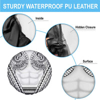 Polynesian Tattoo Inspired Cosplay Costume Spare Tire Cover Tribal Warrior White LT05 - Polynesian Pride