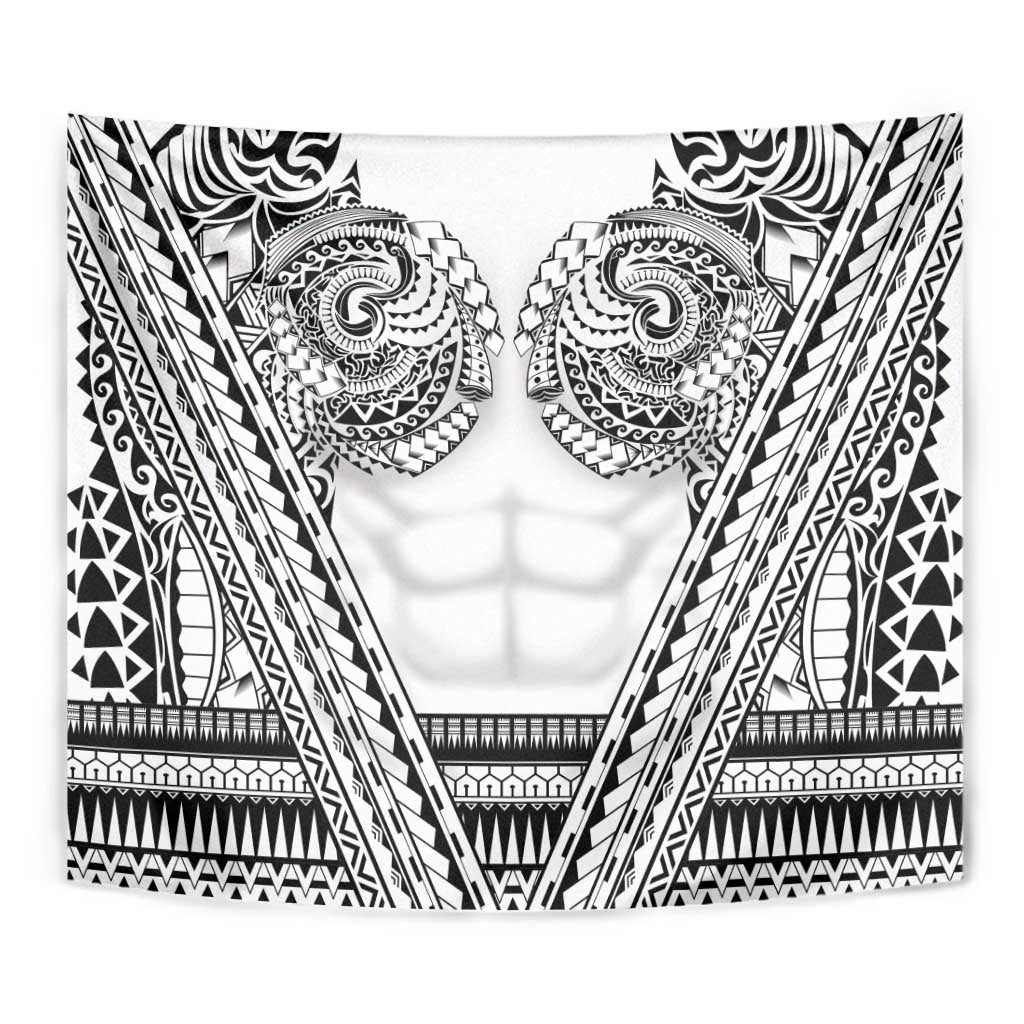 Polynesian Tattoo Inspired Cosplay Costume Tapestry Tribal Warrior White LT05 - Polynesian Pride