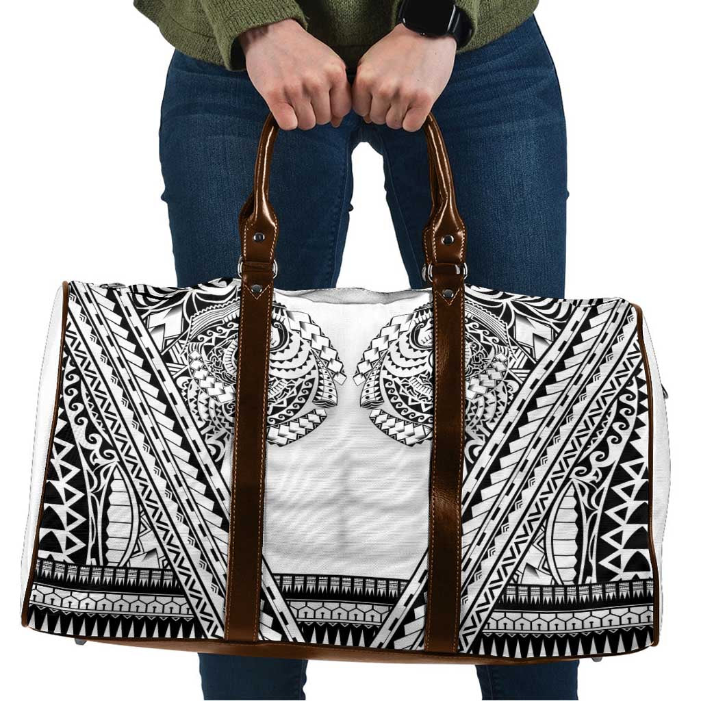 Polynesian Tattoo Inspired Cosplay Costume Travel Bag Tribal Warrior White LT05 White - Polynesian Pride