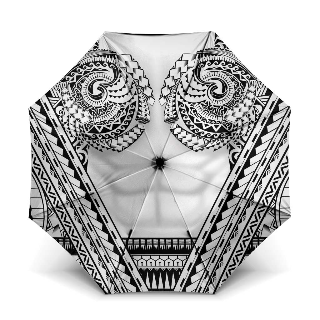 Polynesian Tattoo Inspired Cosplay Costume Umbrella Tribal Warrior White - Polynesian Pride