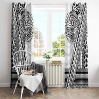 Polynesian Tattoo Inspired Cosplay Costume Window Curtain Tribal Warrior White LT05 - Polynesian Pride