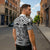 Polynesian Tattoo Inspired Cosplay Costume Zipper Polo Shirt Tribal Warrior White - Polynesian Pride