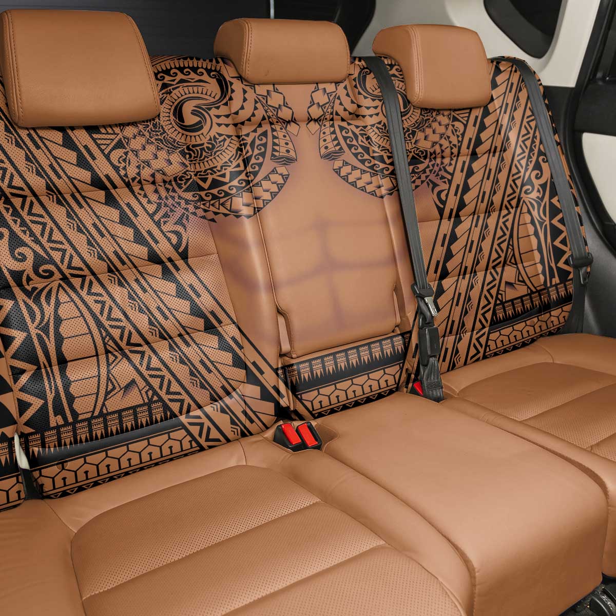 Polynesian Tattoo Inspired Cosplay Costume Back Car Seat Cover Tribal Warrior LT05 - Polynesian Pride