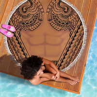 Polynesian Tattoo Inspired Cosplay Costume Beach Blanket Tribal Warrior - Polynesian Pride