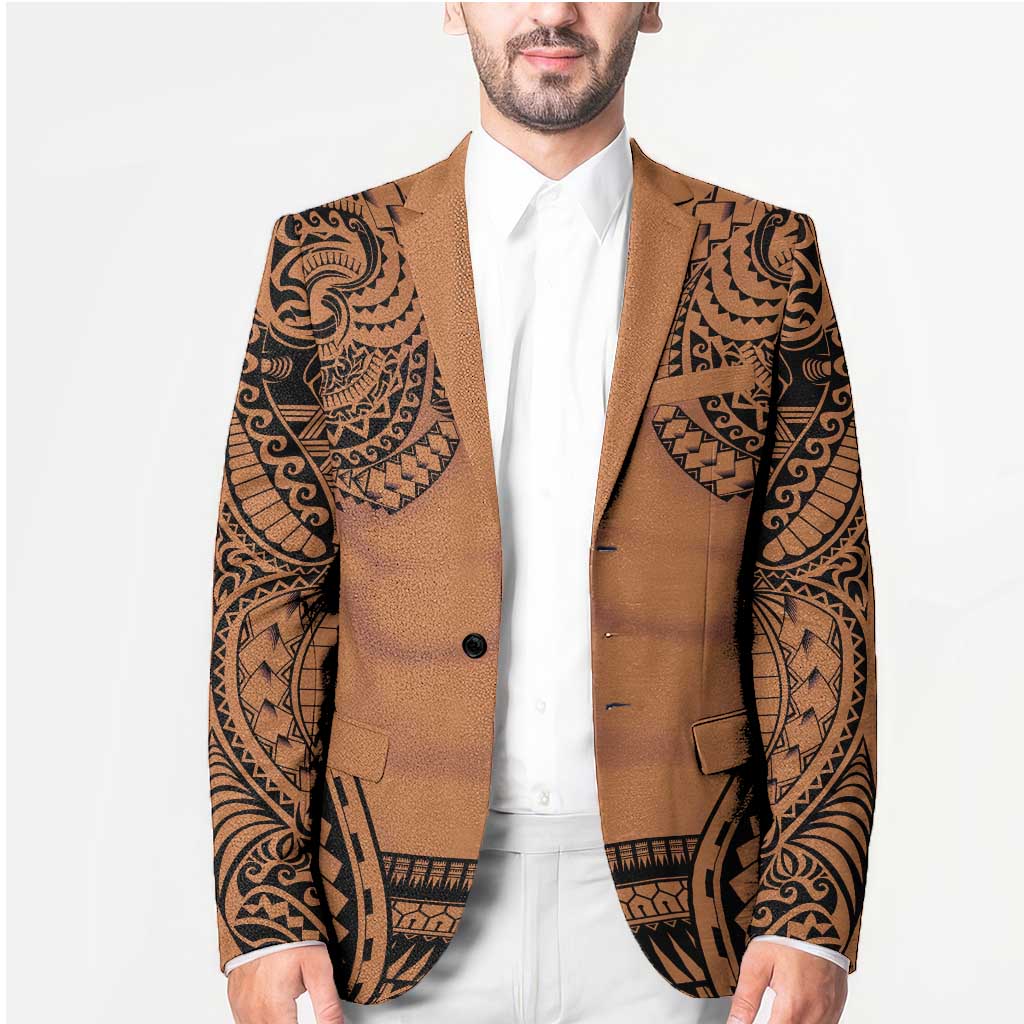 Polynesian Tattoo Inspired Cosplay Costume Blazer Tribal Warrior - Polynesian Pride