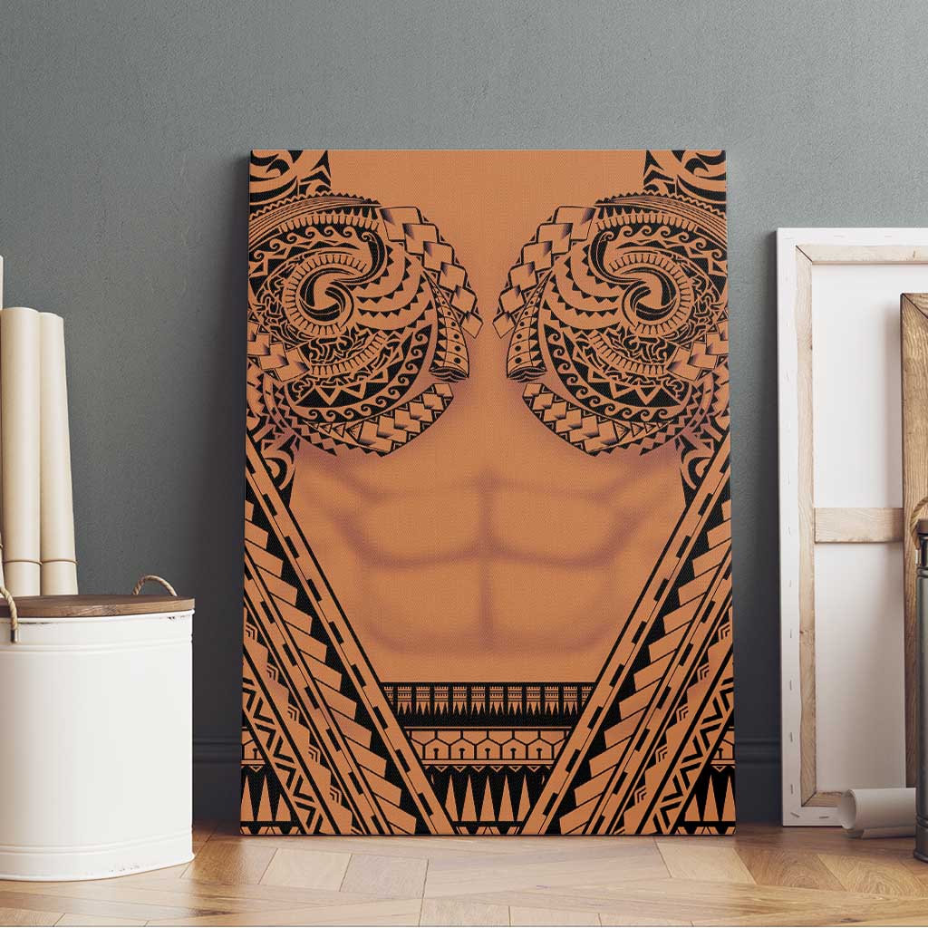 Polynesian Tattoo Inspired Cosplay Costume Canvas Wall Art Tribal Warrior - Polynesian Pride
