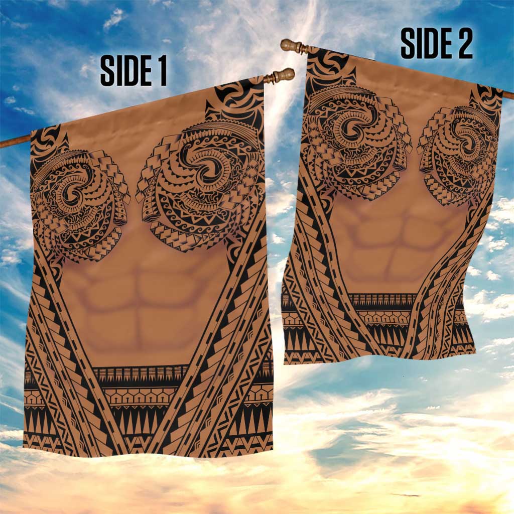 Polynesian Tattoo Inspired Cosplay Costume Garden Flag Tribal Warrior - Polynesian Pride