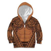 Polynesian Tattoo Inspired Cosplay Costume Kid Hoodie Tribal Warrior - Polynesian Pride