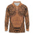 Polynesian Tattoo Inspired Cosplay Costume Long Sleeve Polo Shirt Tribal Warrior - Polynesian Pride