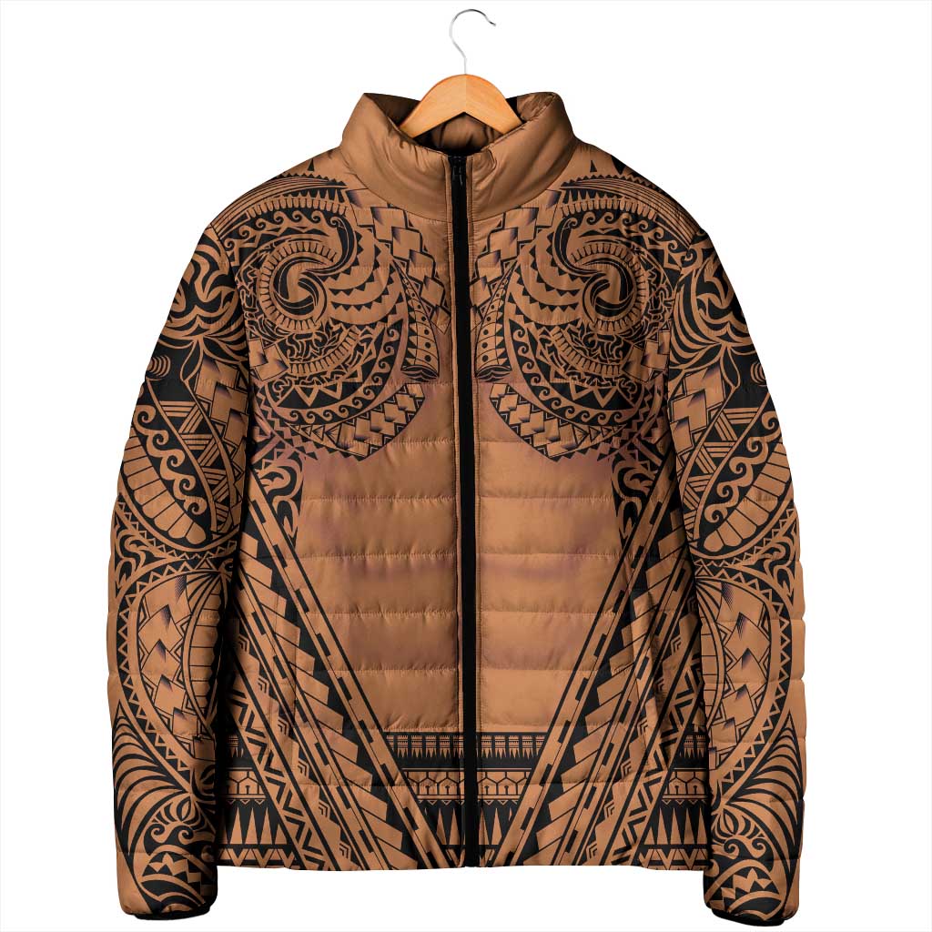 Polynesian Tattoo Inspired Cosplay Costume Padded Jacket Tribal Warrior - Polynesian Pride