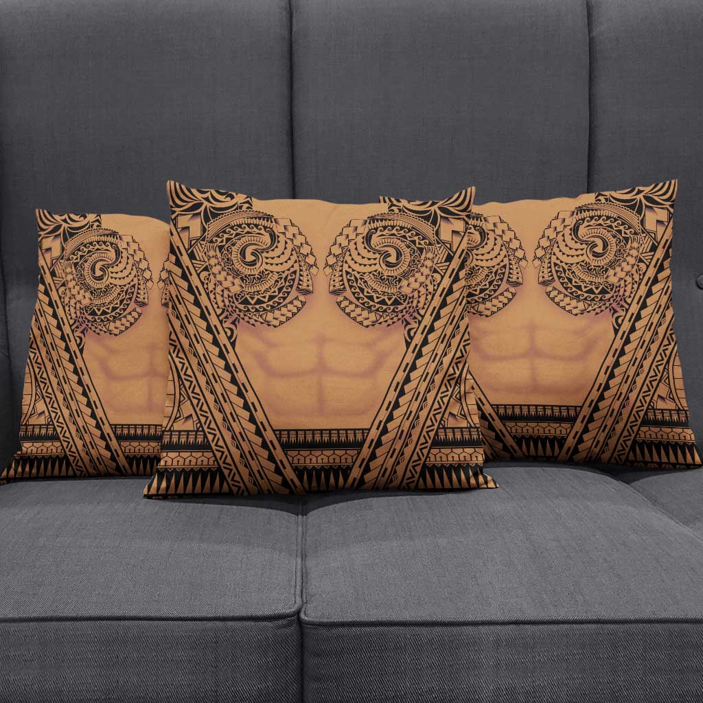 Polynesian Tattoo Inspired Cosplay Costume Pillow Cover Tribal Warrior - Polynesian Pride