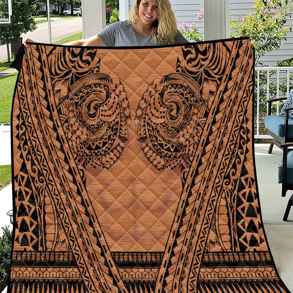 Polynesian Tattoo Inspired Cosplay Costume Quilt Tribal Warrior LT05 Brown - Polynesian Pride