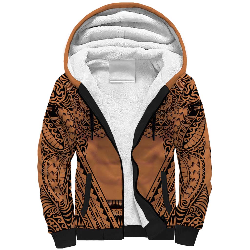 Polynesian Tattoo Inspired Cosplay Costume Sherpa Hoodie Tribal Warrior - Polynesian Pride