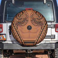 Polynesian Tattoo Inspired Cosplay Costume Spare Tire Cover Tribal Warrior LT05 Brown - Polynesian Pride