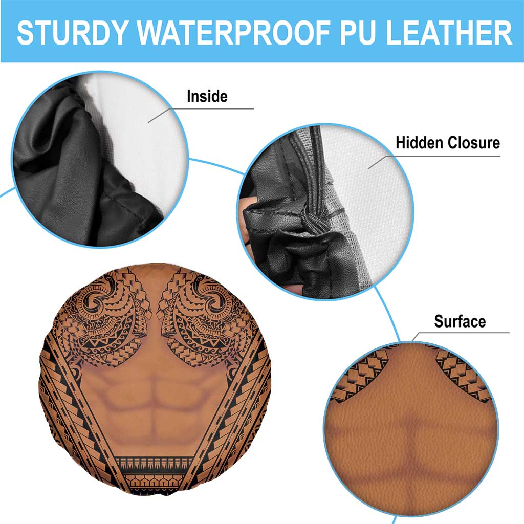 Polynesian Tattoo Inspired Cosplay Costume Spare Tire Cover Tribal Warrior LT05 - Polynesian Pride