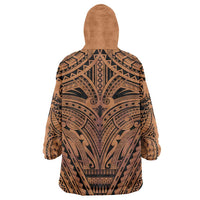 Polynesian Tattoo Inspired Cosplay Costume Wearable Blanket Hoodie Tribal Warrior - Polynesian Pride