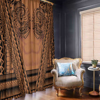 Polynesian Tattoo Inspired Cosplay Costume Window Curtain Tribal Warrior LT05 - Polynesian Pride