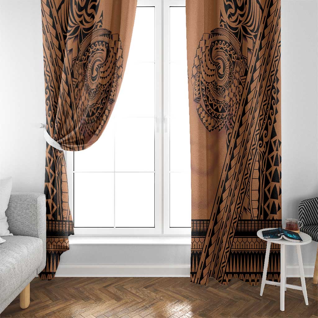 Polynesian Tattoo Inspired Cosplay Costume Window Curtain Tribal Warrior LT05 - Polynesian Pride