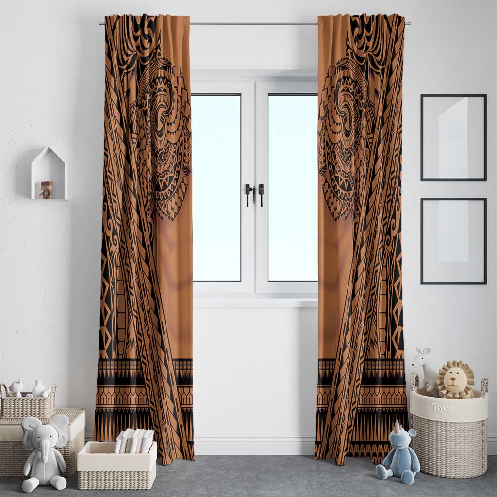 Polynesian Tattoo Inspired Cosplay Costume Window Curtain Tribal Warrior LT05 - Polynesian Pride