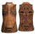 Polynesian Tattoo Inspired Cosplay Costume Women Sleeveless Polo Shirt Tribal Warrior - Polynesian Pride