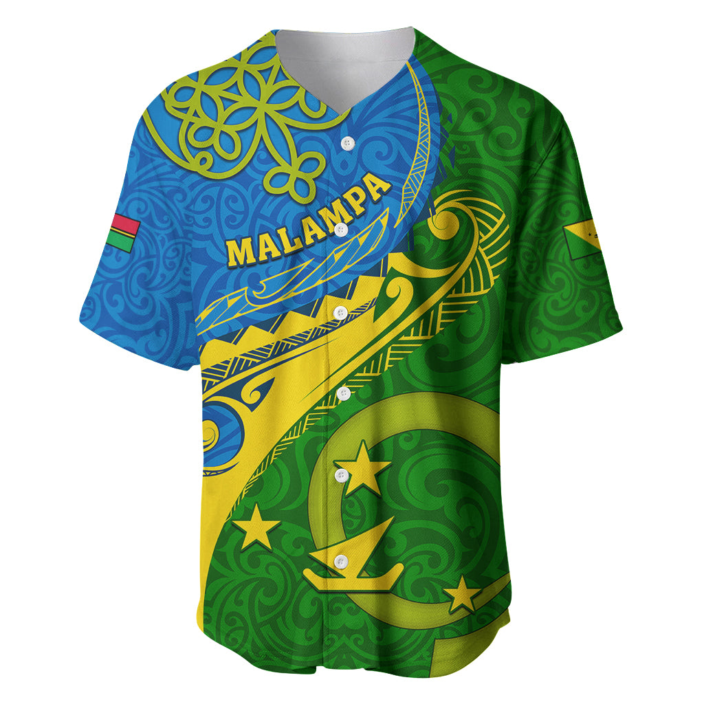 Malampa Day Baseball Jersey Sand Drawing Vanuatuan Pattern LT05 Green - Polynesian Pride