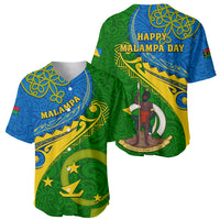 Malampa Day Baseball Jersey Sand Drawing Vanuatuan Pattern LT05 - Polynesian Pride
