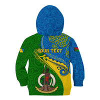 Personalized Malampa Day Kid Hoodie Sand Drawing Vanuatuan Pattern LT05 - Polynesian Pride