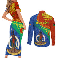 personalized-tafea-day-couples-matching-short-sleeve-bodycon-dress-and-long-sleeve-button-shirts-sand-drawing-vanuatuan-pattern