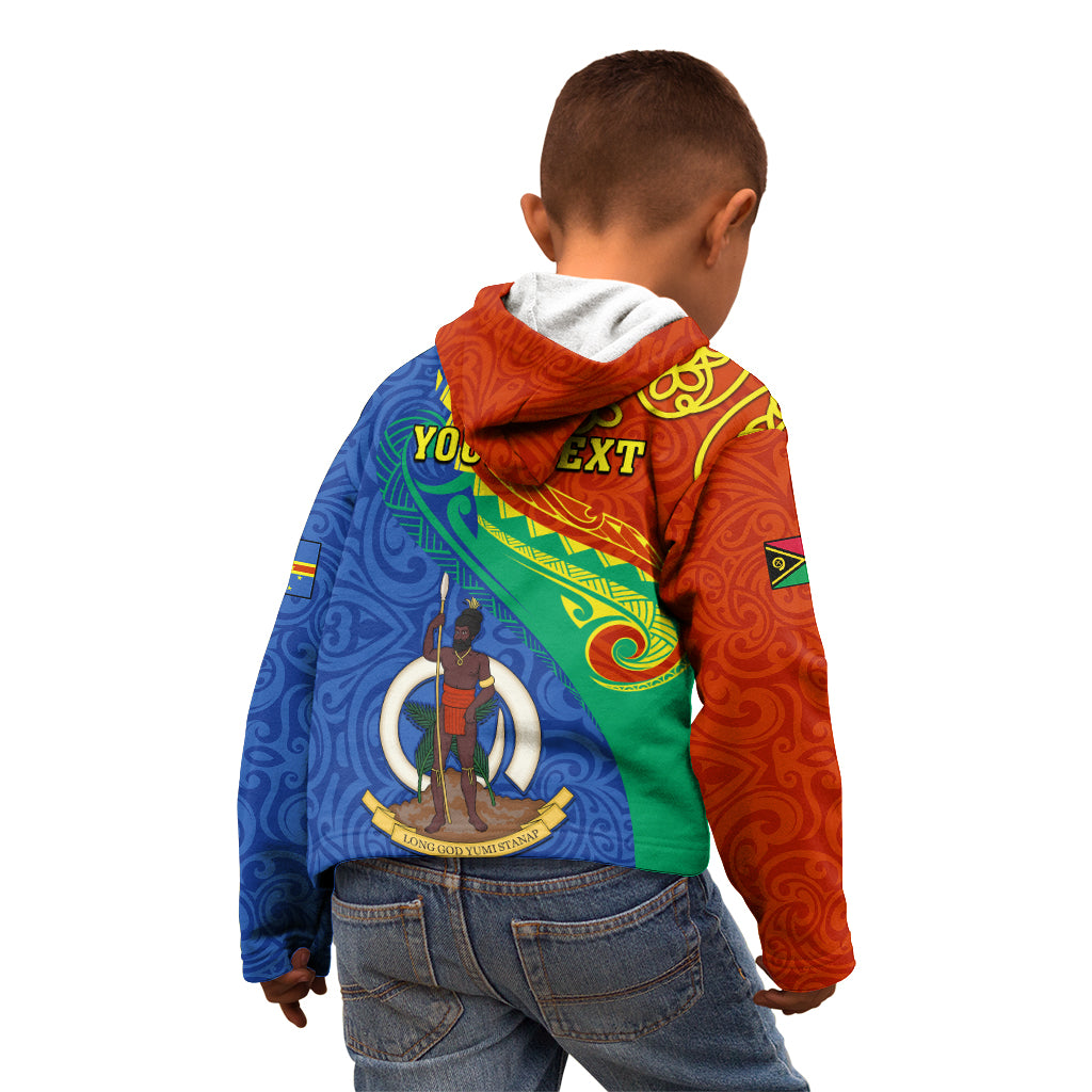 Personalized Tafea Day Kid Hoodie Sand Drawing Vanuatuan Pattern LT05 - Polynesian Pride