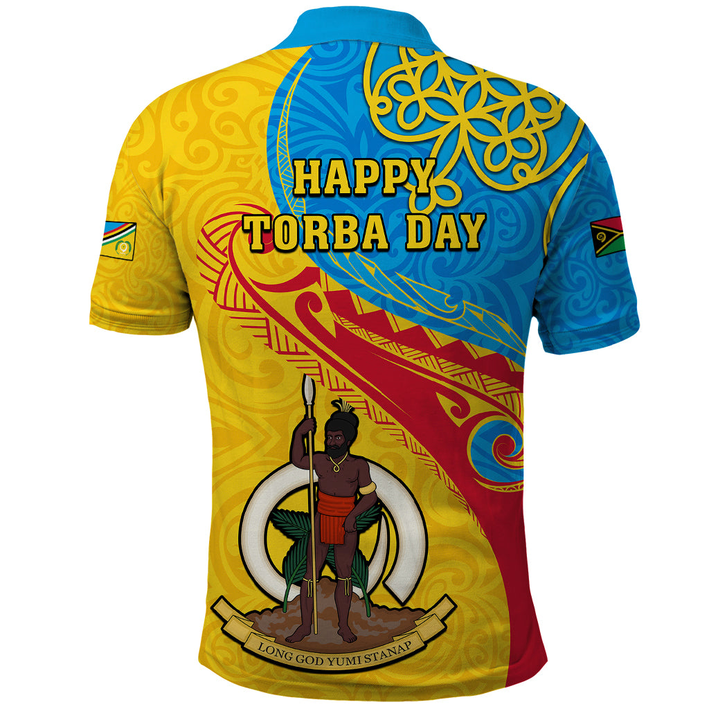 Torba Day Polo Shirt Sand Drawing Vanuatuan Pattern LT05 - Polynesian Pride