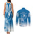 FSM Yap Constitution Day Couples Matching Tank Maxi Dress and Long Sleeve Button Shirt Polynesian Batoids LT05 - Polynesian Pride