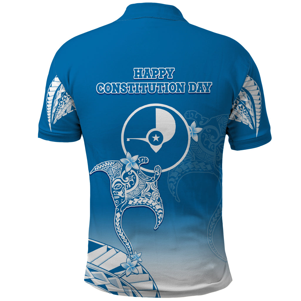 FSM Yap Constitution Day Polo Shirt Polynesian Batoids LT05 - Polynesian Pride