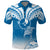 Personalised FSM Yap Constitution Day Polo Shirt Polynesian Batoids LT05 Blue - Polynesian Pride
