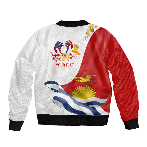 Personalised 21 July Mitiaro Island Gospel Day Bomber Jacket Cook Islands Tribal Pattern LT14 main image 0