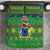 Cook Islands Christmas Bedding Set Santa Coat Of Arms Meri Kiritimiti LT05 Green - Polynesian Pride