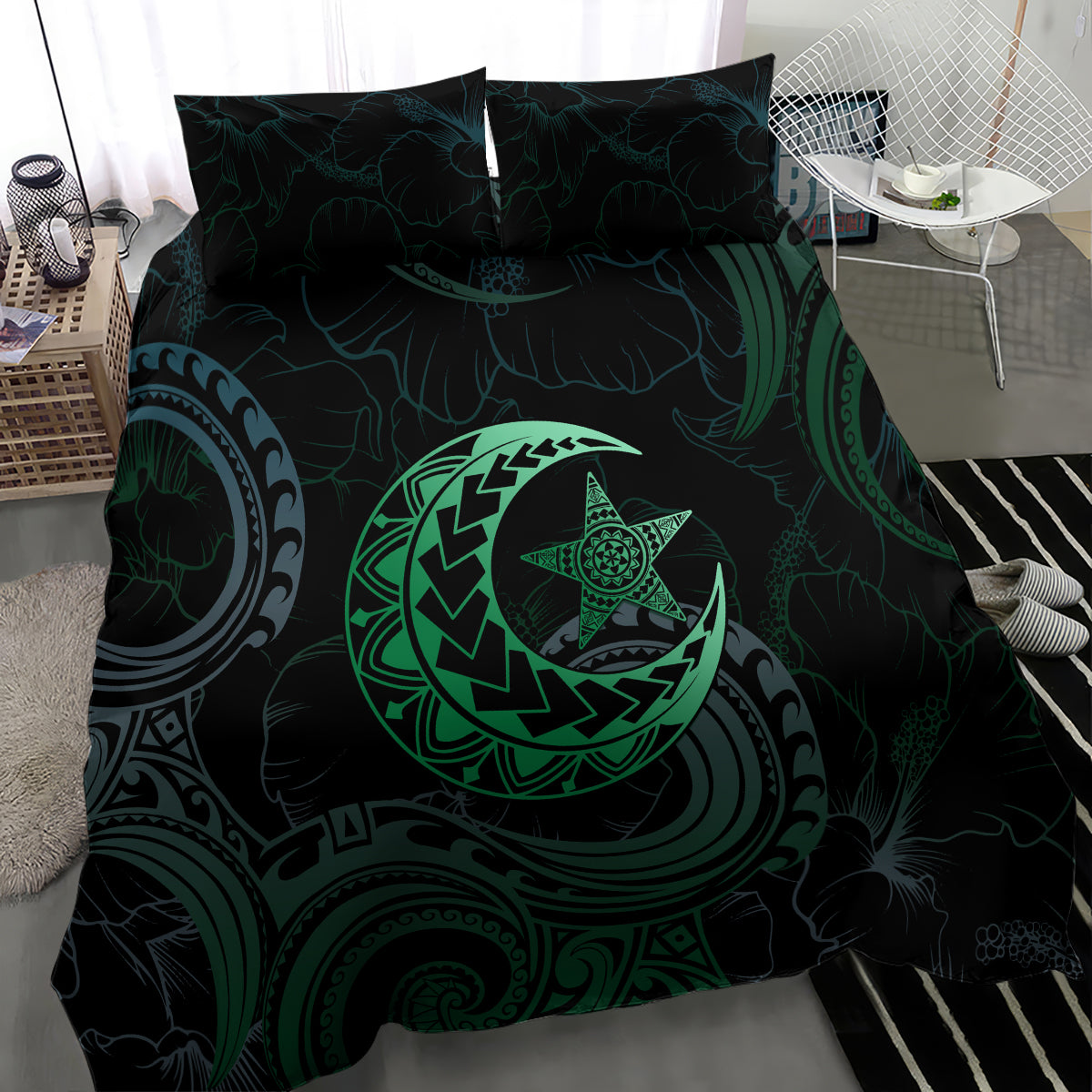 Polynesia Bedding Set With Islam Crescent And Star LT05 - Polynesian Pride