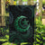 Polynesia Garden Flag With Islam Crescent And Star LT05 Garden Flag Green - Polynesian Pride