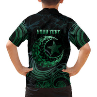 Personalised Polynesia Kid Hawaiian Shirt With Islam Crescent And Star LT05 - Polynesian Pride