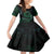 Personalised Polynesia Kid Short Sleeve Dress With Islam Crescent And Star LT05 KID Green - Polynesian Pride