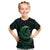 Personalised Polynesia Kid T Shirt With Islam Crescent And Star LT05 Green - Polynesian Pride