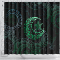 Polynesia Shower Curtain With Islam Crescent And Star LT05 - Polynesian Pride