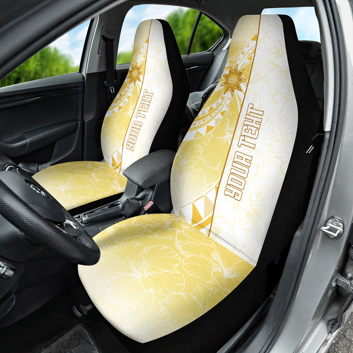 Personalised Polynesia Car Seat Cover Bahai Faith Symbol LT05 - Polynesian Pride