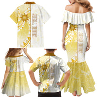 Personalised Polynesia Family Matching Mermaid Dress and Hawaiian Shirt Bahai Faith Symbol LT05 - Polynesian Pride