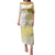 Personalised Polynesia Puletasi Bahai Faith Symbol LT05 Long Dress Yellow - Polynesian Pride
