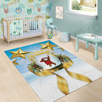 Fiji Christmas Area Rug Snow Globe With Fijian Santa LT05