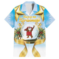 Fiji Christmas Hawaiian Shirt Snow Globe With Fijian Santa LT05