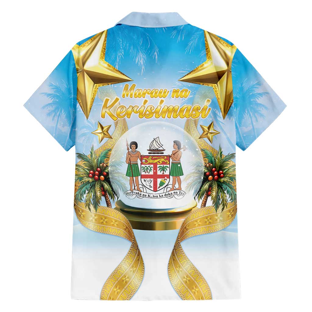 Fiji Christmas Hawaiian Shirt Snow Globe With Fijian Santa LT05