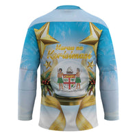 Fiji Christmas Hockey Jersey Snow Globe With Fijian Santa LT05