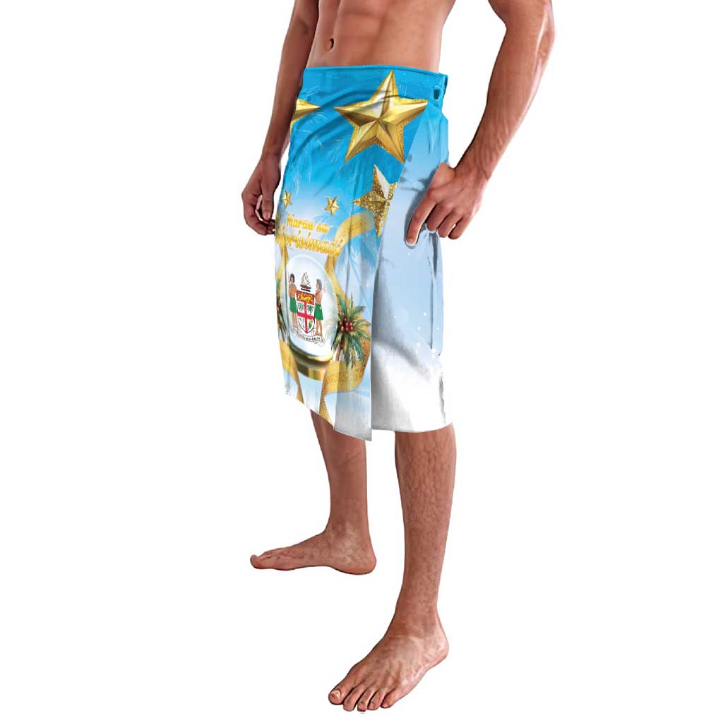 Fiji Christmas Lavalava Snow Globe With Fijian Santa LT05